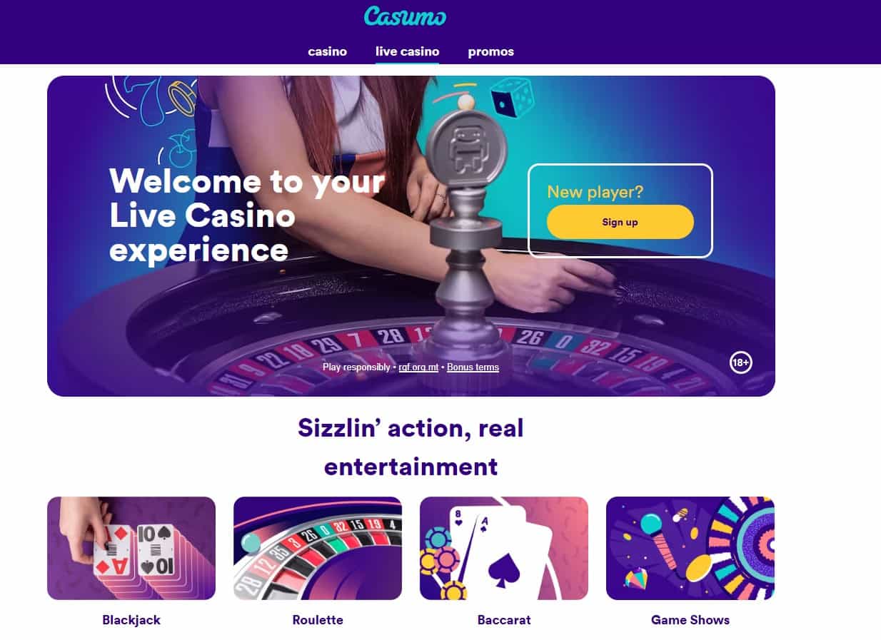 casumo casino live casino
