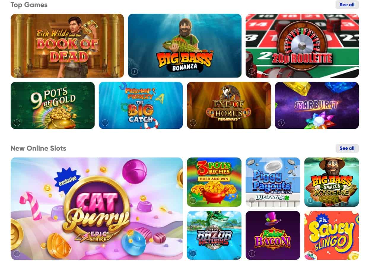 mrq casino top games