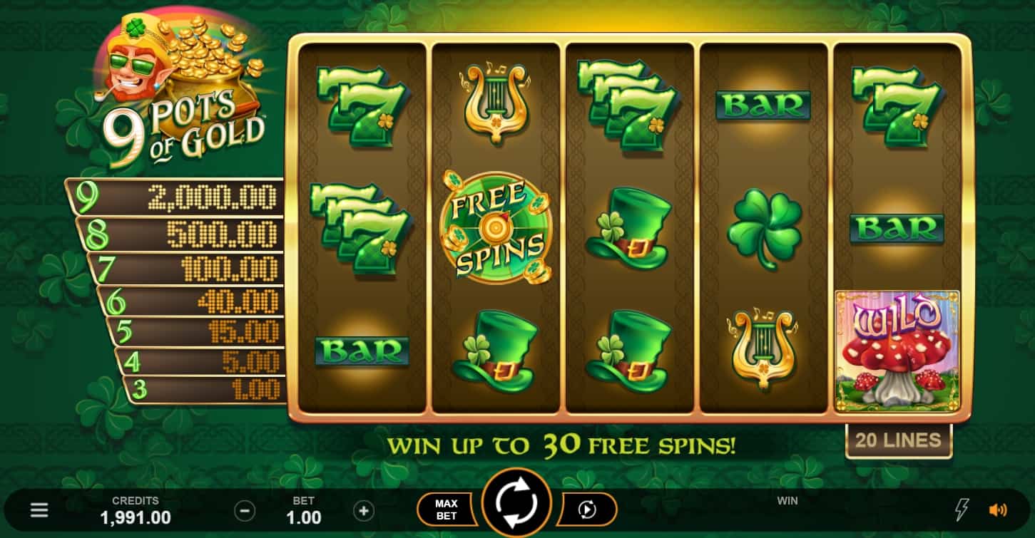 9 Pots of Gold Gameplay