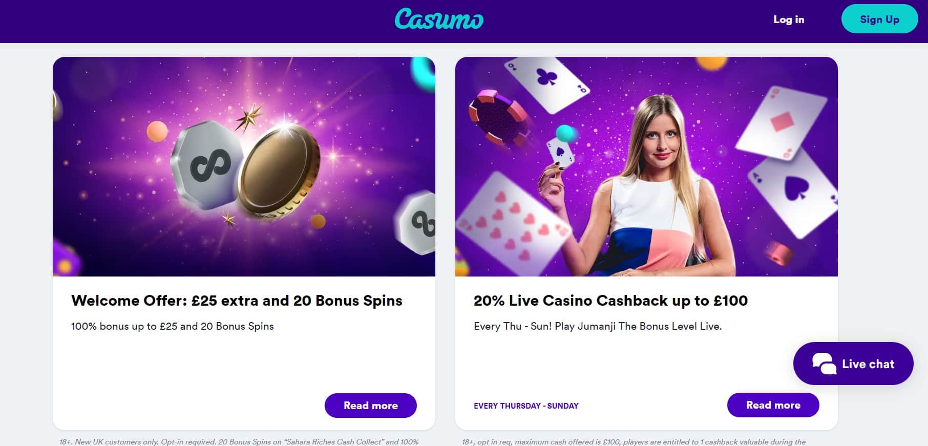 Casumo casino promotions