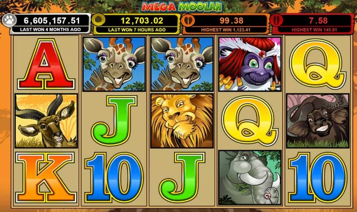 mega moolah screenshot 1