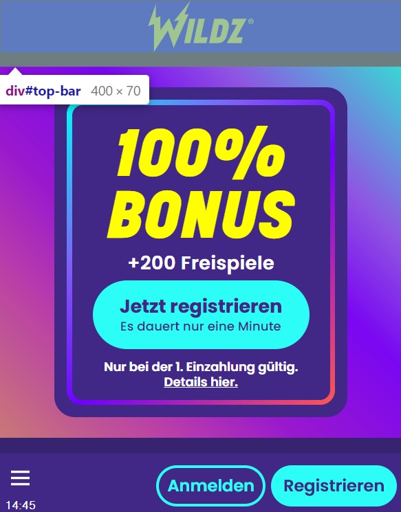 Handy Casinos mit Bonus - Wildz