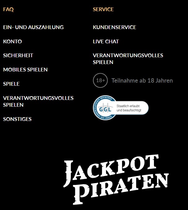 JackpotPiraten Lizenz