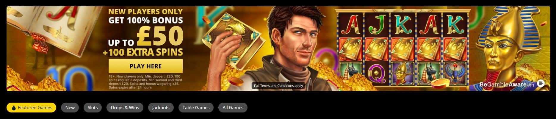 heyspin casino welcome bonus screenshot